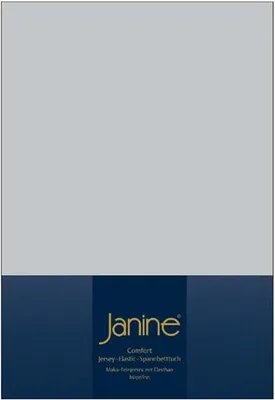Produktbild von Janine Design Elastic-Jersey Spannbetttuch (für Box-Spring Betten) TOPPER 5001 Farbe silber Größe 100x200 cm