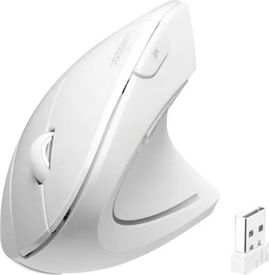 Produktbild von Perixx PERIMICE-713 N W Ergonomic mouse Radio White 6 Buttons 1000 dpi, 1500 dpi, 2000 dpi