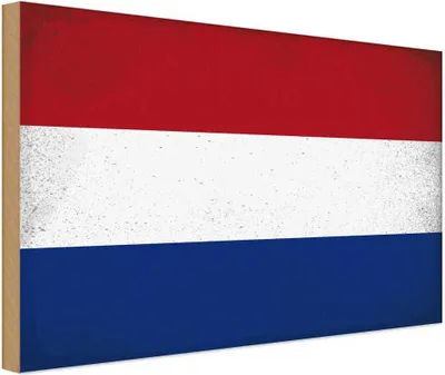 Image de vianmo Panneau en bois 30x40 cm Drapeau Niederlande Netherlands