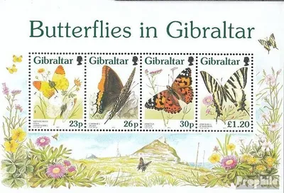 Produktbild von Briefmarken Gibraltar 1997 Mi Block28 (kompl.Ausg.) postfrisch Schmetterlinge
