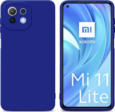 Produktbild von Cadorabo Hülle für Xiaomi Mi 11 LITE (4G / 5G) / 11 LITE NE Schutz Hülle in Blau TPU Silikon Etui Case Handyhülle
