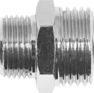 Produktbild von Cornat Doppelnippel verchromt 1/2 AG x ø 12 mm 3/8 AG x ø 10 mm