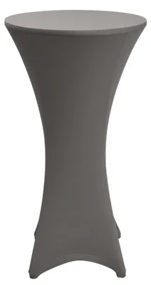 Immagine prodotto di Beautissu Tavolo alto elasticizzato Tavolo da bistrot Husse, Ø60-65 cm, antracite