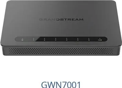 Produktbild von Grandstream Networks GWN7001, Ethernet-WAN, Gigabit Ethernet, Schwarz
