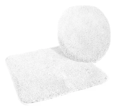 Produktbild von Kinzler hochwertiges Mikrofaser Badematten-Set 2-tlg, Farbe Weiß