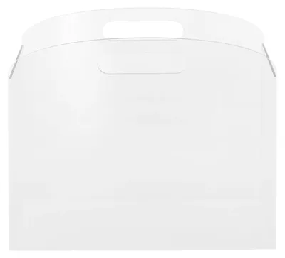 Image de Porte-revues en acrylique - Rangement de documents - Avec poignées - Transparent - Pour bureau - Pour le télétravail