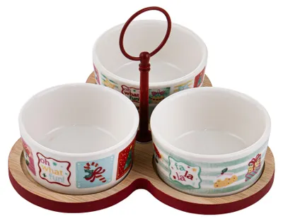 Imagen del producto de Ladelle Fa La La 4-teilig Schalen- & Tablett-Set 20x18x13cm 73947