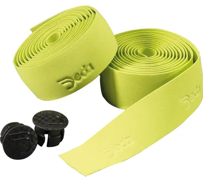 Immagine prodotto di Nastro manubrio Deda, colore verde mela, con tappi inclusi.