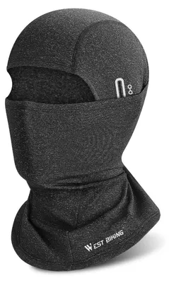 Produktbild von Sturmhaube Motorrad Fahrrad Balaclava Winter Skimaske Herren Damen Grau Einheitsgröße