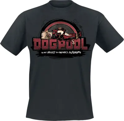 Produktbild von Deadpool T-Shirt Herren 3 - Deadpool And Wolverine - Dogpool schwarz S