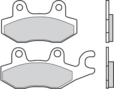 Image de Brembo 07071 Plaquettes de frein organiques argent argent One Size