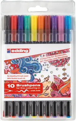 Produktbild von Edding 1340, Mehrfarbig, Feine Spitze, Mehrfarbig, Kunststoff, Fettdruck, 1 mm