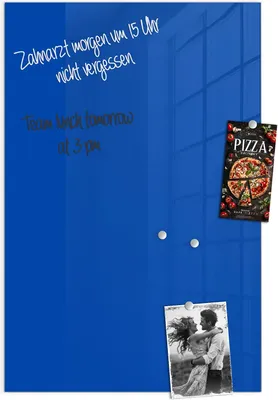 Produktbild von Magnettafel 60x90cm Pinnwand Whiteboard beschreibbar - Dunkelblauer Hintergrund II
