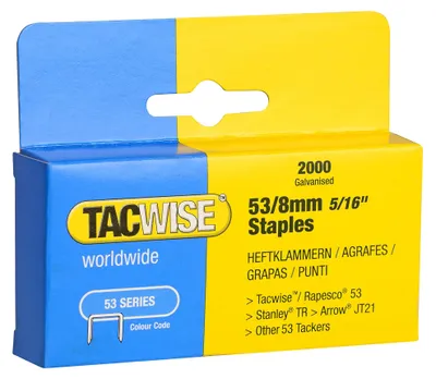 Productafbeelding van Tacwise 0335, type 53, 8 mm verzinkte spijkers, 2000 stuks