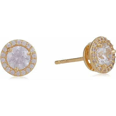 Produktbild von Glittering gold-plated silver earrings with zircons MKC1035AN710