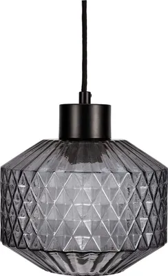 A close-up studio shot of a pendant light.