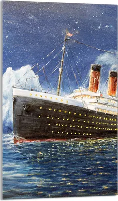 Image de Plaque de recouvrement pour cuisinière 30x52 Vitrocéramiquefeld Couverture anti-éclaboussures Plaque de verre Déco Planche à découper, Titanic Mer