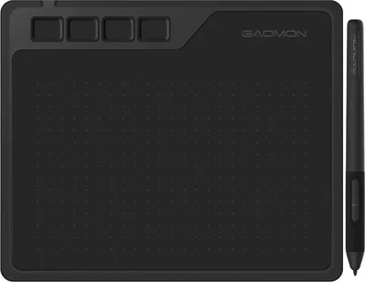 Productafbeelding van GAOMON S620 grafisch tablet, tekentablet met 4 knoppen en stylus, geschikt voor OSU, tekenen, werken en leren