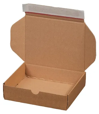 Produktbild von 20x Versandkarton 192x155x43mm MODULBOX 2 mit Selbstklebeverschluss & Aufreißfaden braun