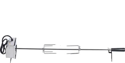 Zdjęcie produktu dla Zestaw do grillowania z rożnem 33 lb Łożysko nośne Łatwy montaż Stabilny obrotowy silnik rożna Zestaw rożna do grillowania na zewnątrz Wtyczka UE 220V