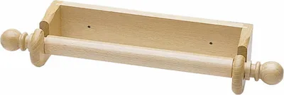 Obrázok produktu pre Štýlový nástenný držiak na kuchynské rolky z bukového dreva na 25 cm rolky