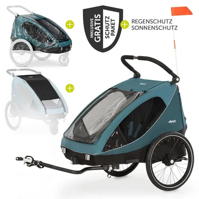 Produktbild von Hauck 2in1 Fahrradanhänger Dryk Duo für 2
