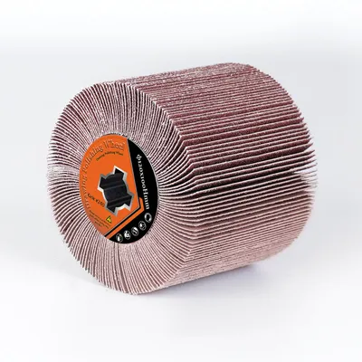 Produktbild von 240# Schleifbürste Kunstfaserbürste mit SiC-Schleifpapier 12×10cm Polierbürste für Satinierer, Holz Metall Stein Schleifen Oxid Schmutz Lack entfernen