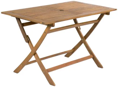 Immagine prodotto di Tavolo Rettangolare Pieghevole da Giardino 120x70 cm in Legno di Acacia Morel