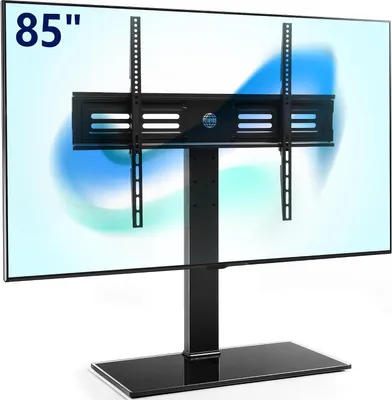 Immagine prodotto di Supporto universale per televisori da 50, 55, 60, 65, 70, 75, 80 e 85 pollici, con inclinazione regolabile di 80° e 12 regolazioni in altezza