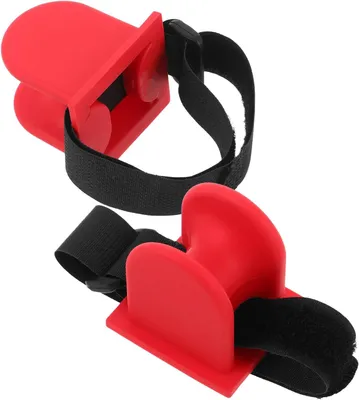 Produktbild von rote U-förmige Angelrutenhalter zur Befestigung an Bootsgeländern, Wohnmobilen, am Meer.