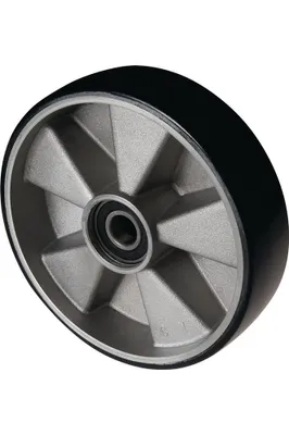 Productafbeelding van Stuurwiel, polyurethaan, naafdiameter 43 mm, wieldiameter 50 mm, diameter 200 mm, gietvelg