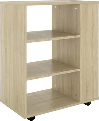 Immagine prodotto di vidaXL Armadio a rotelle rovere Sonoma 60x35x75 cm materiale a base di legno