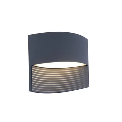 Zdjęcie produktu dla Lampa elewacyjna kinkiet zewnętrzny LOTUS antracyt Lutec 5193201118