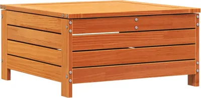 Produktbild von vidaXL Gartenhocker mit Kissen Wachsbraun Massivholz Kiefer