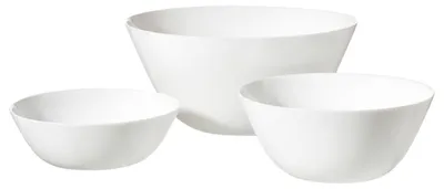 Produktbild von Ritzenhoff & Breker Schale Set fresh Ø 16 /18/24 cm weiß Opal Glas Mikrowellengeeignet
