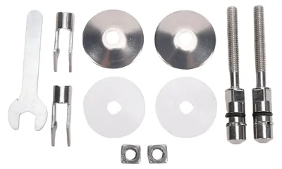 Produktbild von Toilettensitz-Befestigungsscharnier-Set passend für LUVETT Edelstahl M6 71,5 mm Deckelhalterung Ersatzreparatur