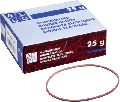 Produktbild von Alco Gummiring Naturkautschuk Ø 25 mm rot 25 g