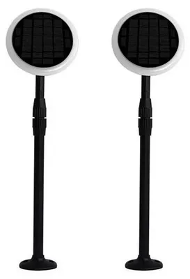 Immagine prodotto di V-TAC VT-943 Lampada LED da giardino 3W 4000K 360° orientabile fissaggio a terra 2IN1 autoalimentato con pannello solare 42~80cm regolabile IP65 box 2pcs/pack - sku 6667