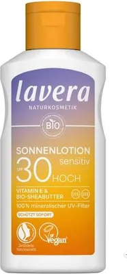 Produktbild von LAVERA SENSITIV Sonnenbalsam LSF 30 mit Vitamin E und Bio-Sheabutter