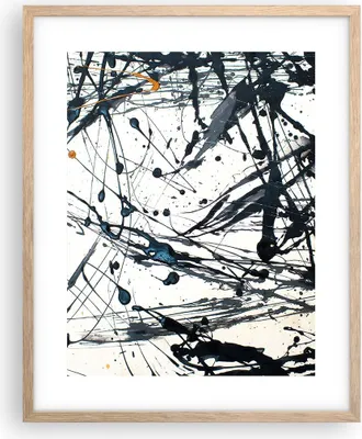 Produktbild von Gerahmtes Poster - Rahmen in heller Eiche - Abstraktion modern - 40x50 cm - Wand Bild - Wanddeko - Wandbilder - Wandposter - Bilderrahmen - Bilder - Kunstdruck - Wandbild - P2NPA40x50-3442