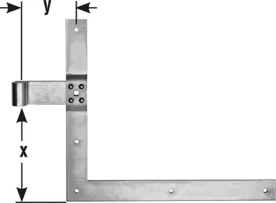 Produktbild von Pollmann Paar Winkelbänder D16 400x800 mm verzinkt