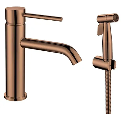 Produktbild von Sapho RHAPSODY Waschtischarmatur mit Bidet-Handbrause, Kupfer matt