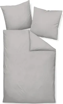 Produktbild von Traumschloss Mako-Satin Bettwäsche uni 155 x 220 cm platin UNI, unifarben