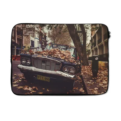 Produktbild von MuchoWow® Laptop Hülle 14 ZollAuto - Herbstblätter - Landleben Laptoptasche - Laptoptasche - Stoßsicher - Schutzhaube