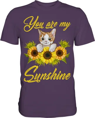 Produktbild von Katze Sonnenblumen T-Shirt Gärtner Geschenk – Urban Purple / 3XL