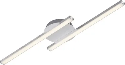 Produktbild von LED Deckenleuchte Deckenlampe 2x 6W 3000K aluminiumfarbig Metall Briloner