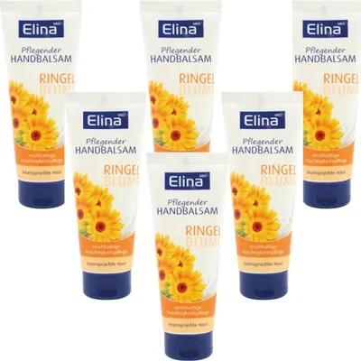 Produktbild von 6x 75 ml Creme Elina Handcreme Ringelblume in Tube