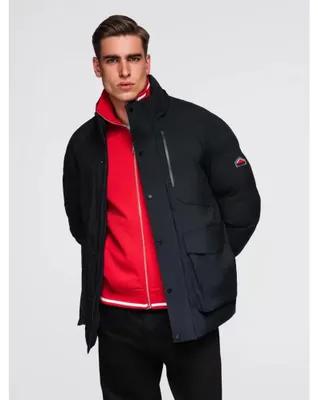 Obrázok produktu pre Ombre Clothing Pánska zimná bunda Druban čierna XL