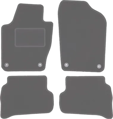 Produktbild von Graphit-Fußmatten für: Seat Ibiza IV 6J Fließheck, ST, Kombi (2008-2017)