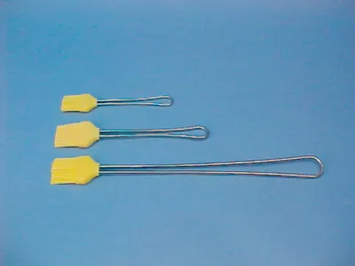 Produktbild von GSD Backpinsel aus Silikon mit Edelstahlgriff, 18 cm